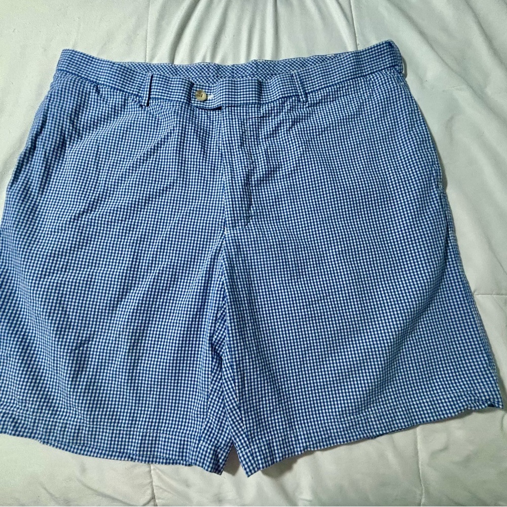 Peter Millar Blue Checkered Shirt